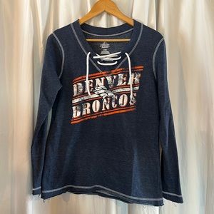 FINAL MARKDOWN!! NWOT Women’s Denver Broncos long sleeved tee size large